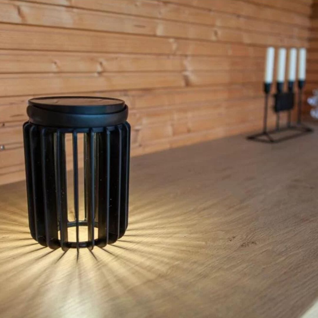 Lutec Kozy Portable Solar Lights LED - Black Solar Lights Lutec