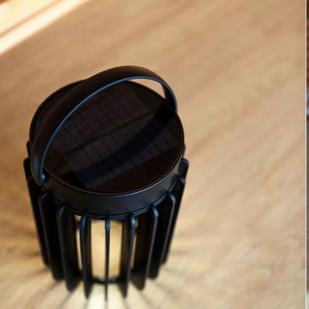 Lutec Kozy Portable Solar Lights LED - Black Solar Lights Lutec