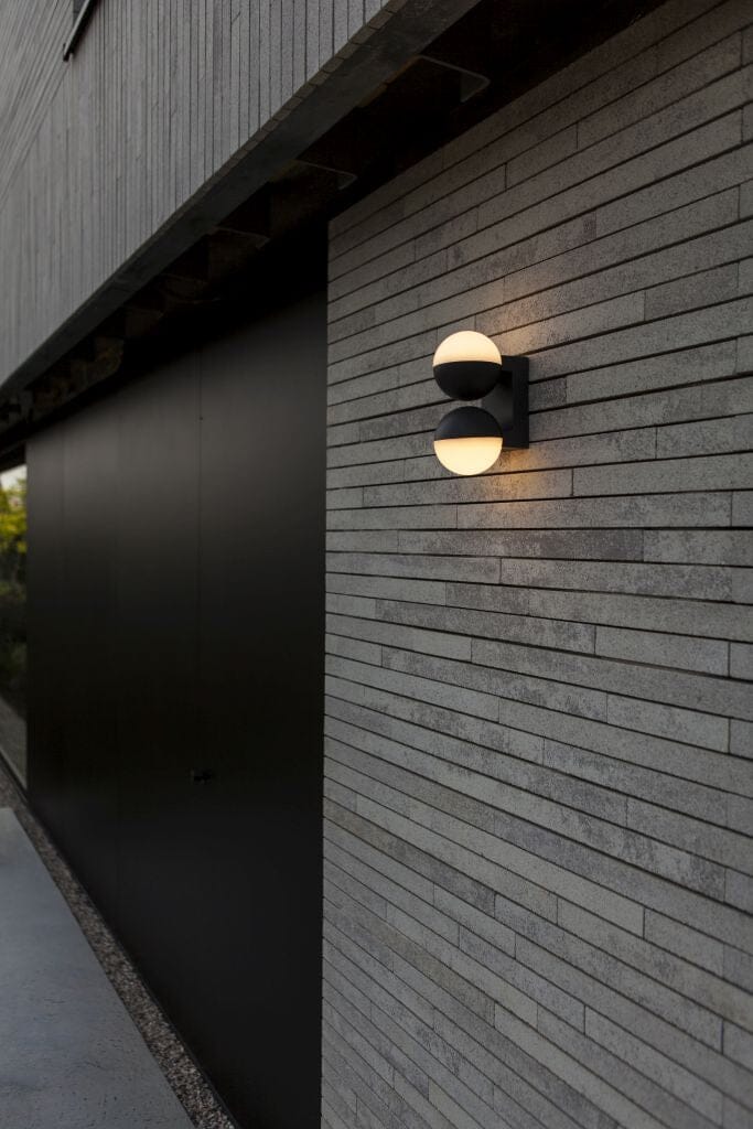 Lutec Looma 15.6W LED Outdoor Wall Light 3000K - Dark Grey Wall Lights Lutec
