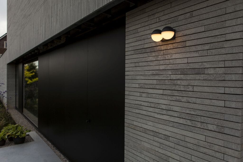 Lutec Looma 15.6W LED Outdoor Wall Light 3000K - Dark Grey Wall Lights Lutec