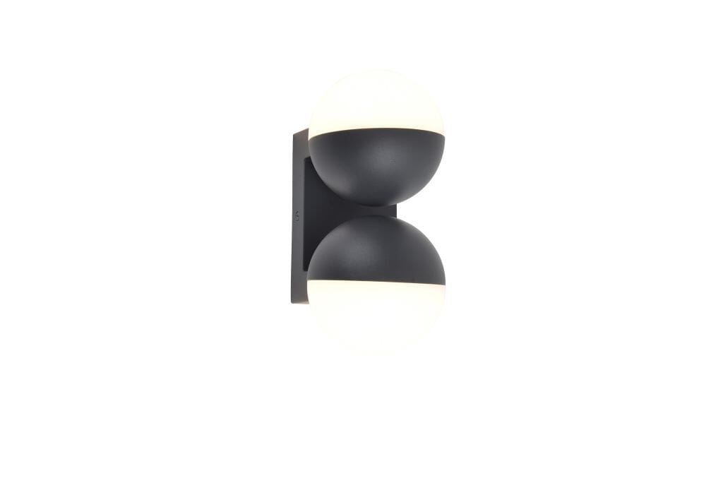 Lutec Looma 15.6W LED Outdoor Wall Light 3000K - Dark Grey Wall Lights Lutec