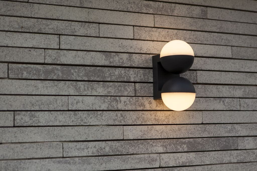 Lutec Looma 15.6W LED Outdoor Wall Light 3000K - Dark Grey Wall Lights Lutec