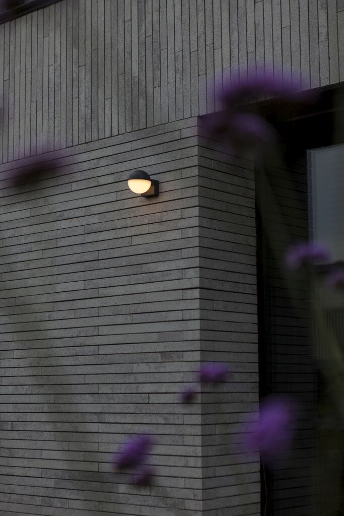 Lutec Looma 7.8W LED Outdoor Wall Light 3000K - Dark Grey Wall Lights Lutec