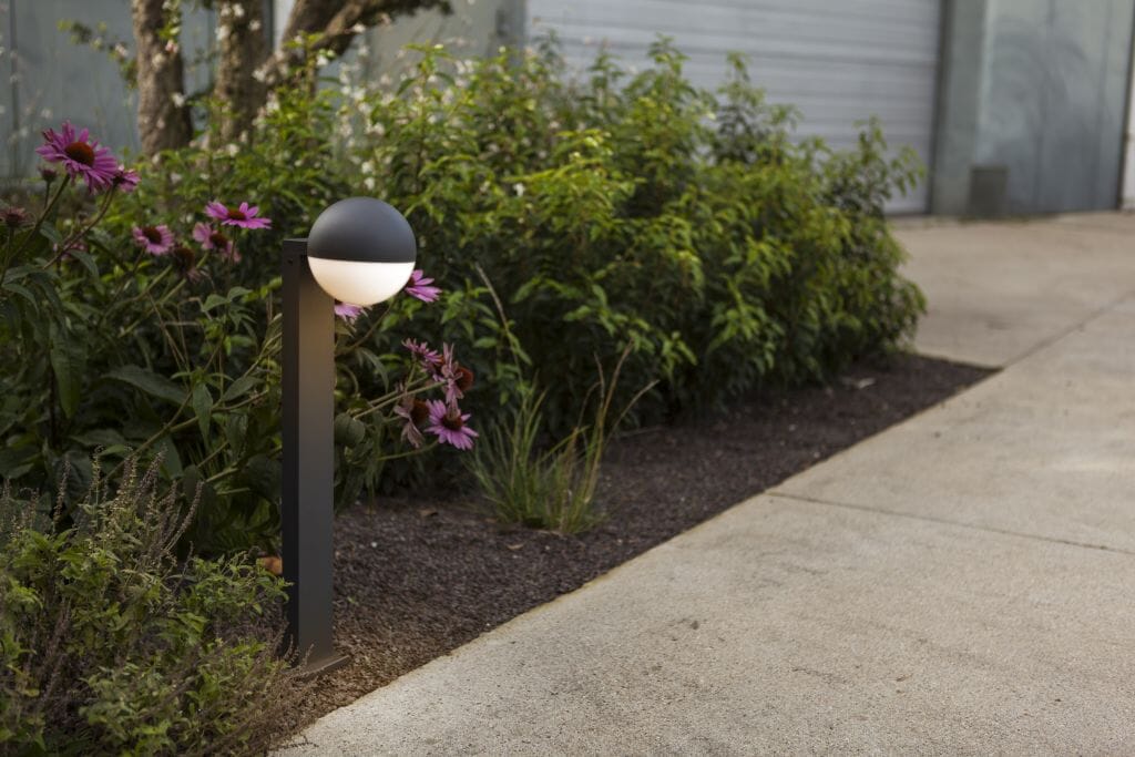 Lutec Looma Outdoor Post Light - Dark Grey Lamp Post Lights Lutec
