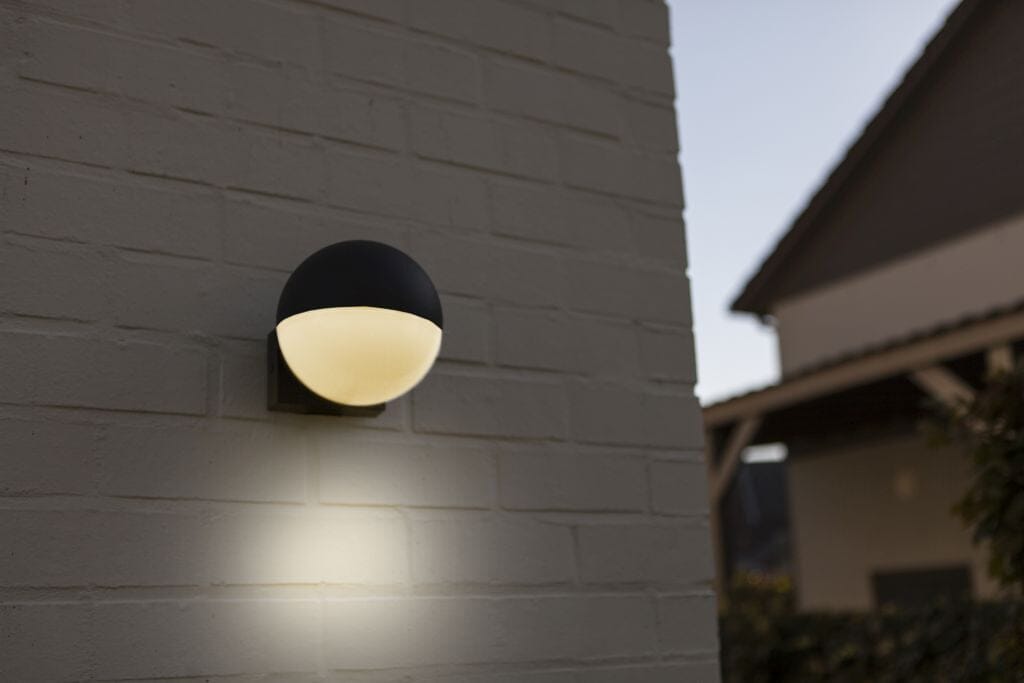 Lutec Looma Outdoor Wall Light E27 - Dark Grey Wall Lights Lutec