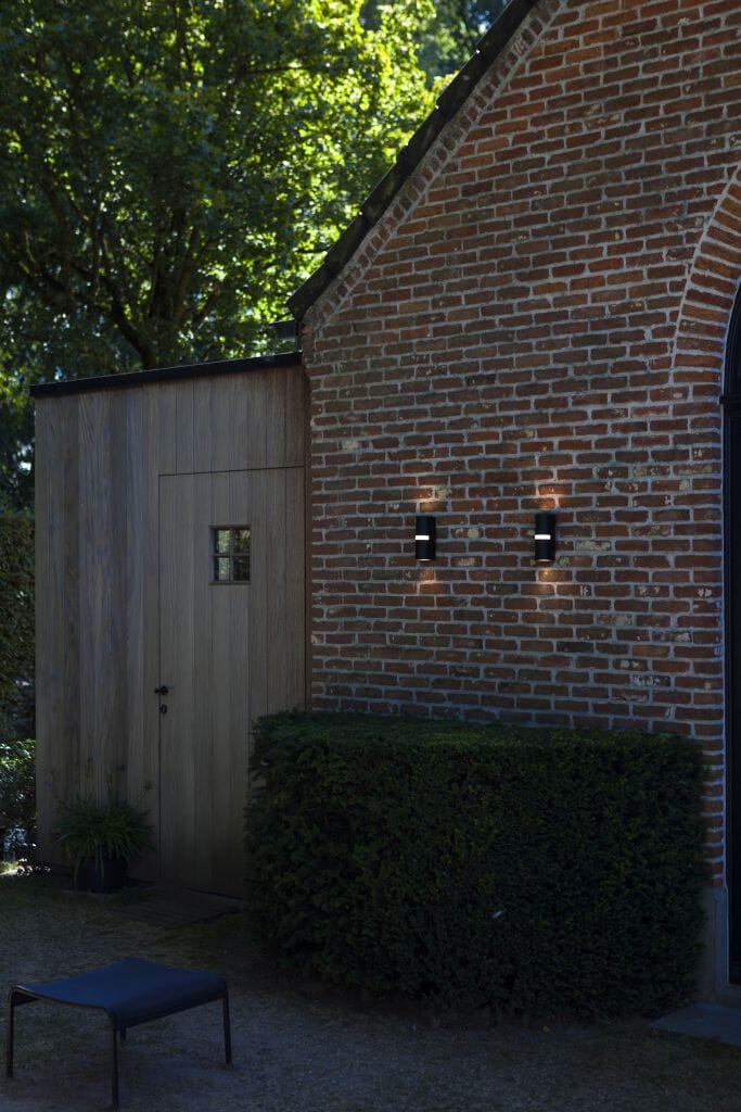 Lutec Mika Outdoor Wall Light GU10 - Matt Black Wall Lights Lutec