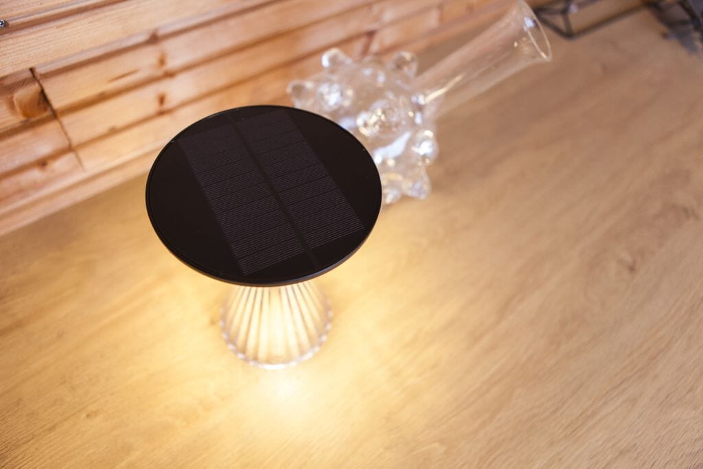 Lutec Miyi Portable Solar Lantern 3000K - Matt Black Portable Lights Lutec