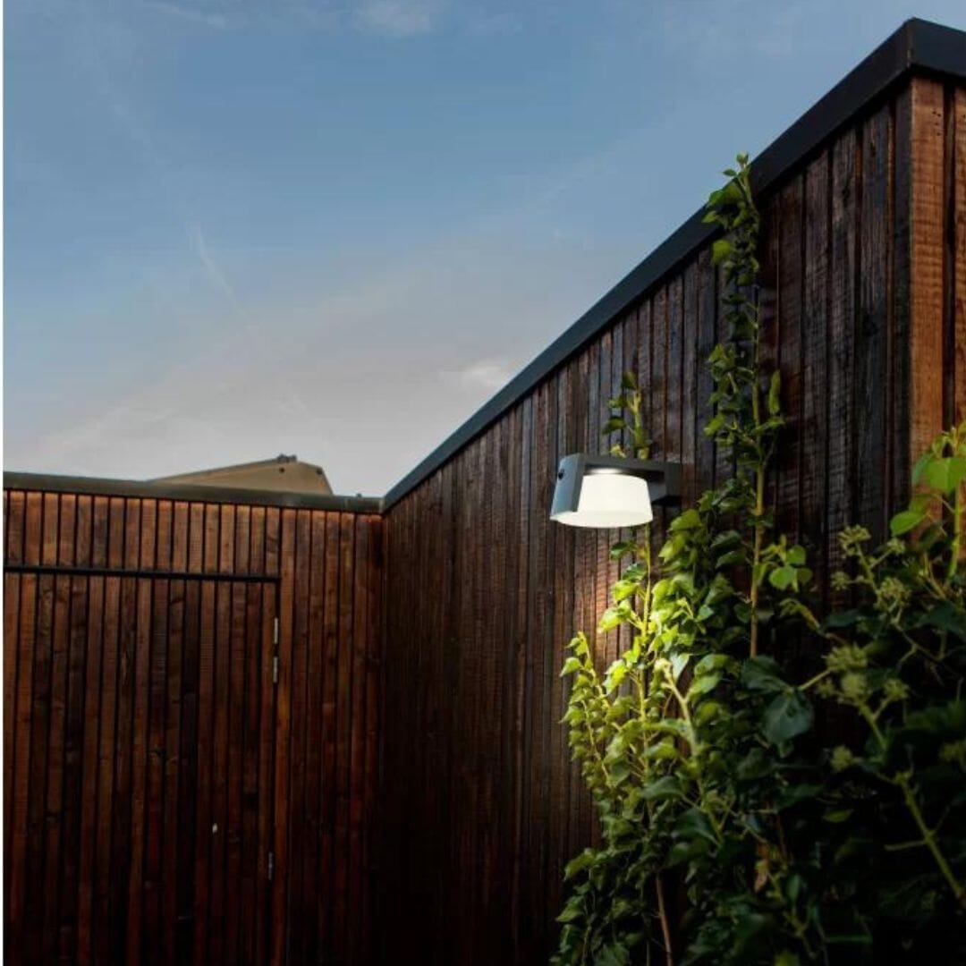 Lutec Moon Solar Wall PIR lights LED Wall Lights Lutec