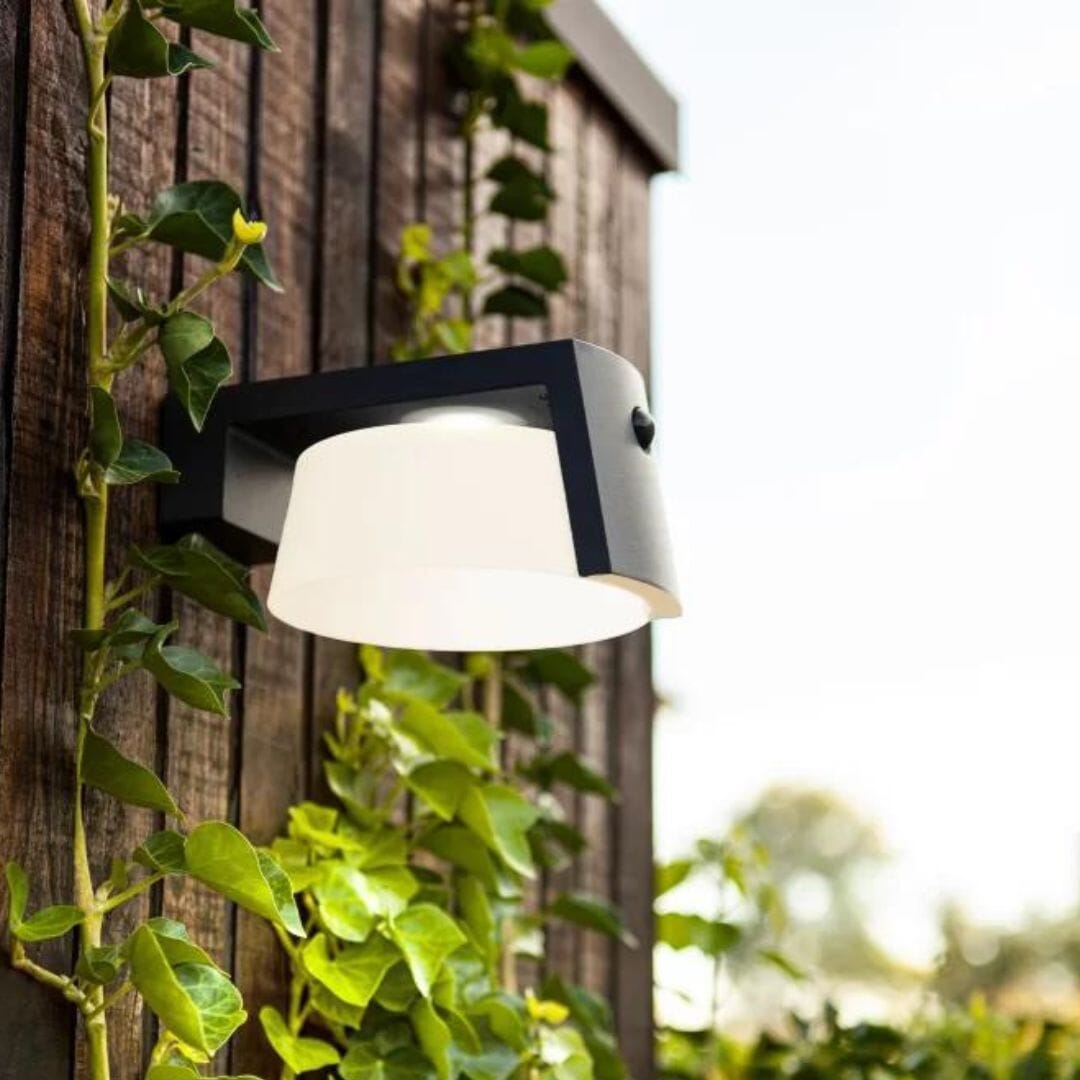 Lutec Moon Solar Wall PIR lights LED Wall Lights Lutec