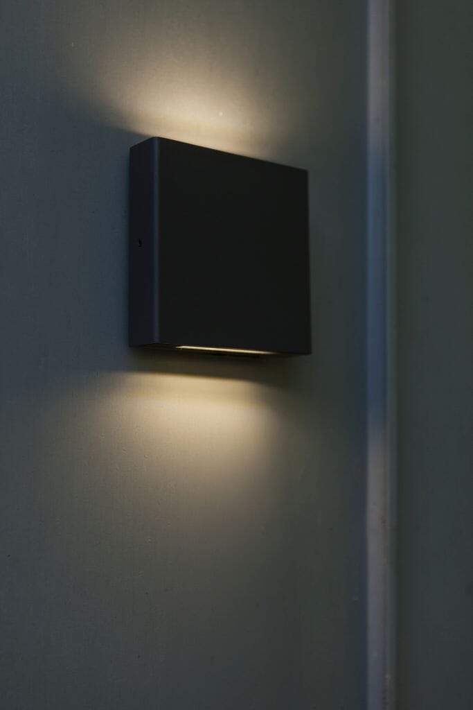 Lutec Pili 8.5W LED Outdoor Wall Light 4000K - Dark Grey Wall Lights Lutec