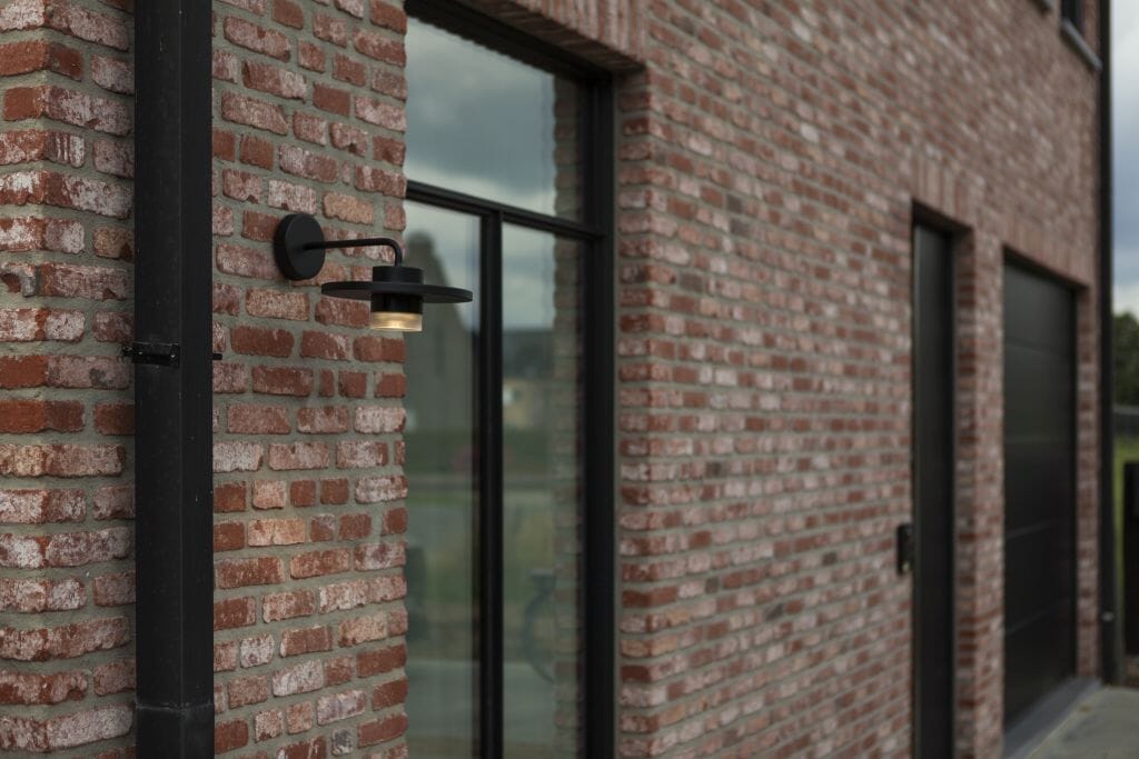 Lutec Plato 7W LED Outdoor Wall Light 3000K - Matt Black Wall Lights Lutec