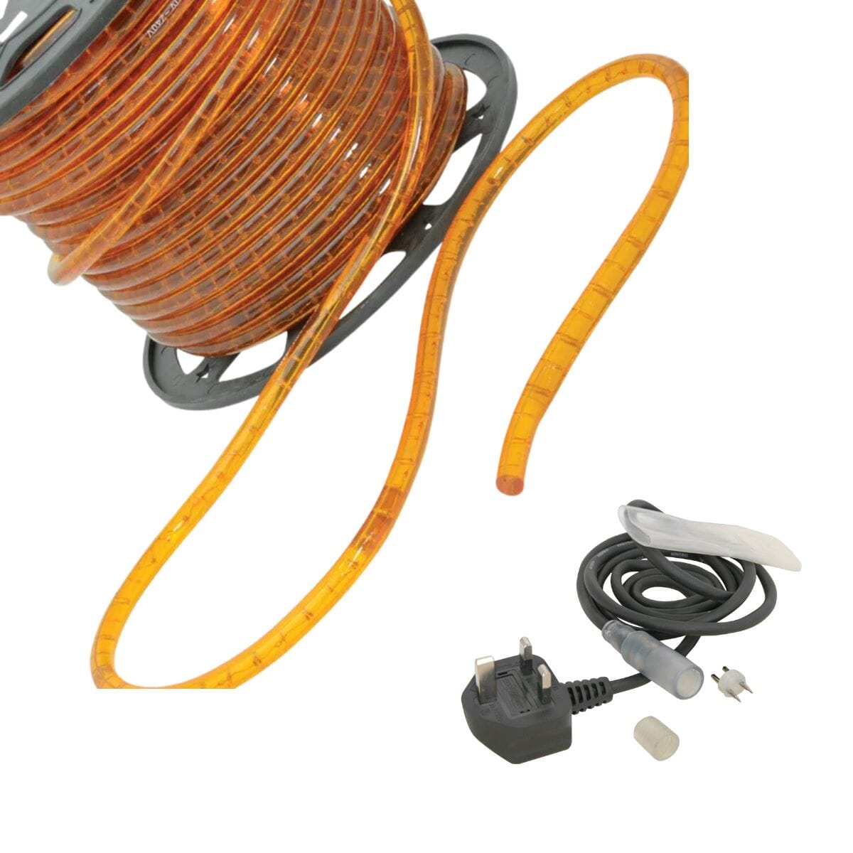 Lyyt Rope Light - 230V - Orange (Custom Length) Rope Lights Lyyt 5M Yes