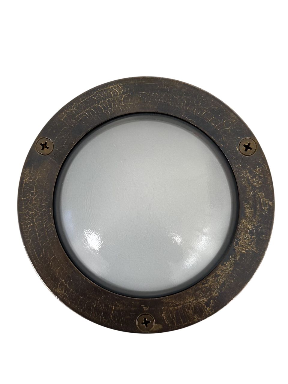 Marina Circular Bulkhead (Antique Brass) Wall Lights Navigator