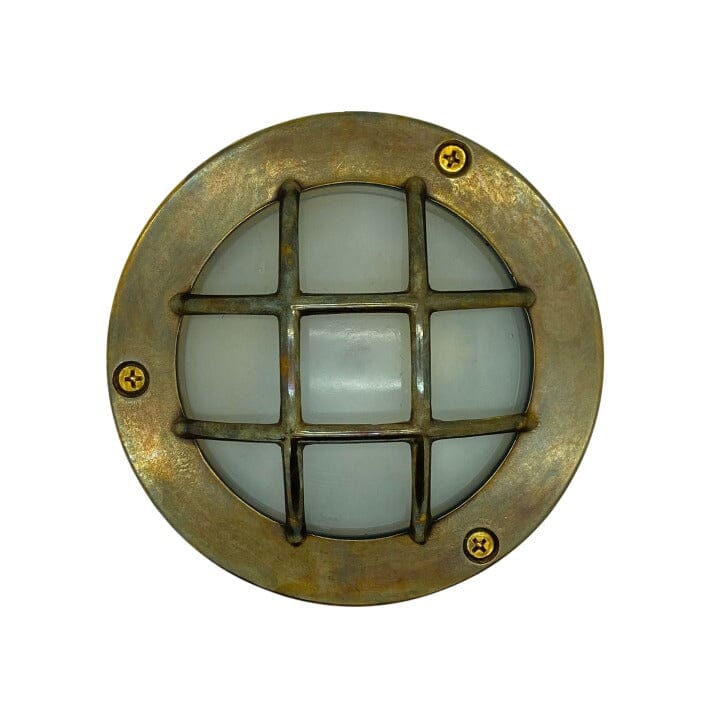 Marina Guard Circular Bulkhead (Antique Brass) Wall Lights Navigator