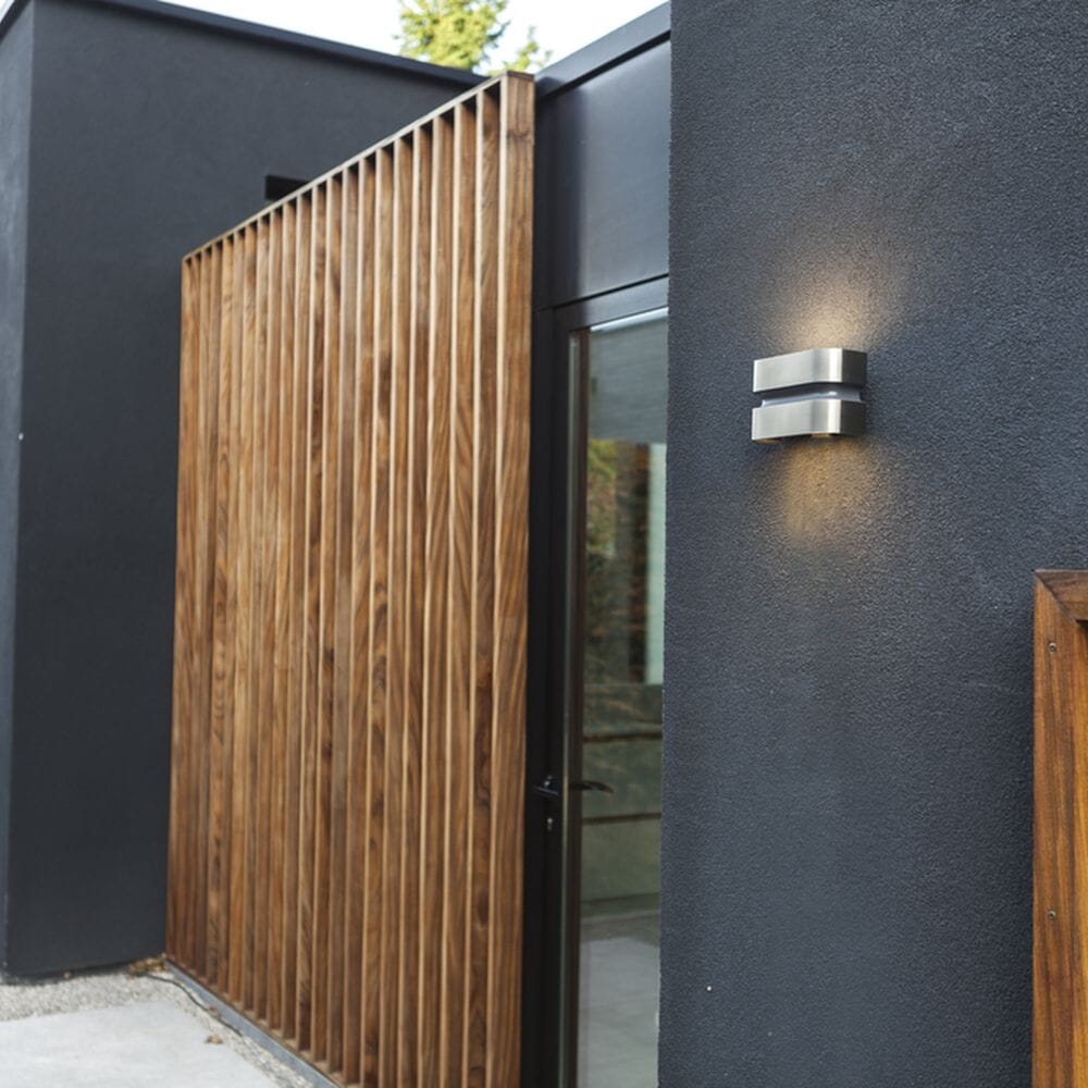 Maya Integrated LED Up & Down Wall Light - Stainless Steel Wall Lights Lutec