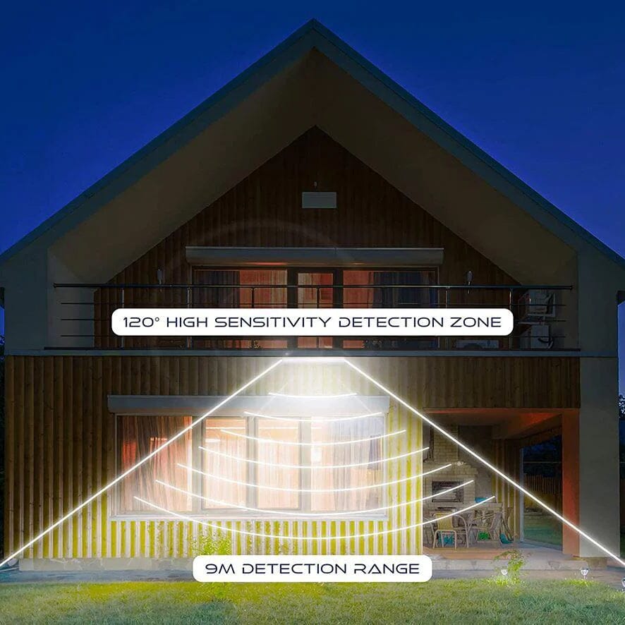 Night Sabre Slim LED Security Light with PIR Motion Sensor - Single Security Lights Night Sabre