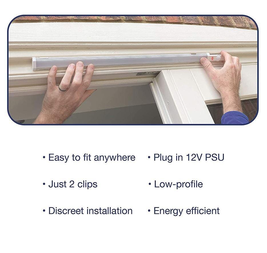 Night Sabre Slim LED Security Light with PIR Motion Sensor - Single Security Lights Night Sabre