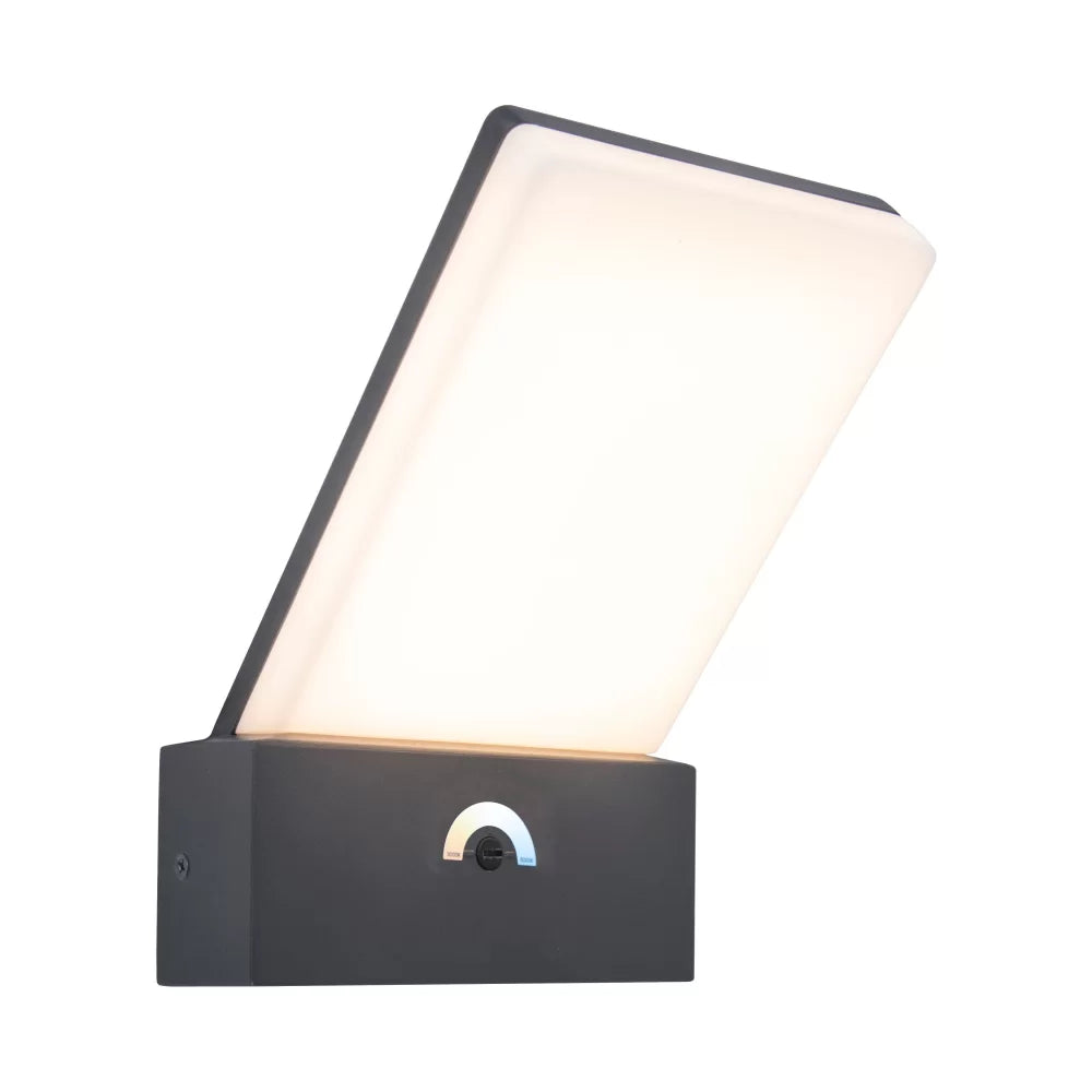 Pano Integrated LED Wall Light With Adjustable Cct - Dark Grey Wall Lights Lutec