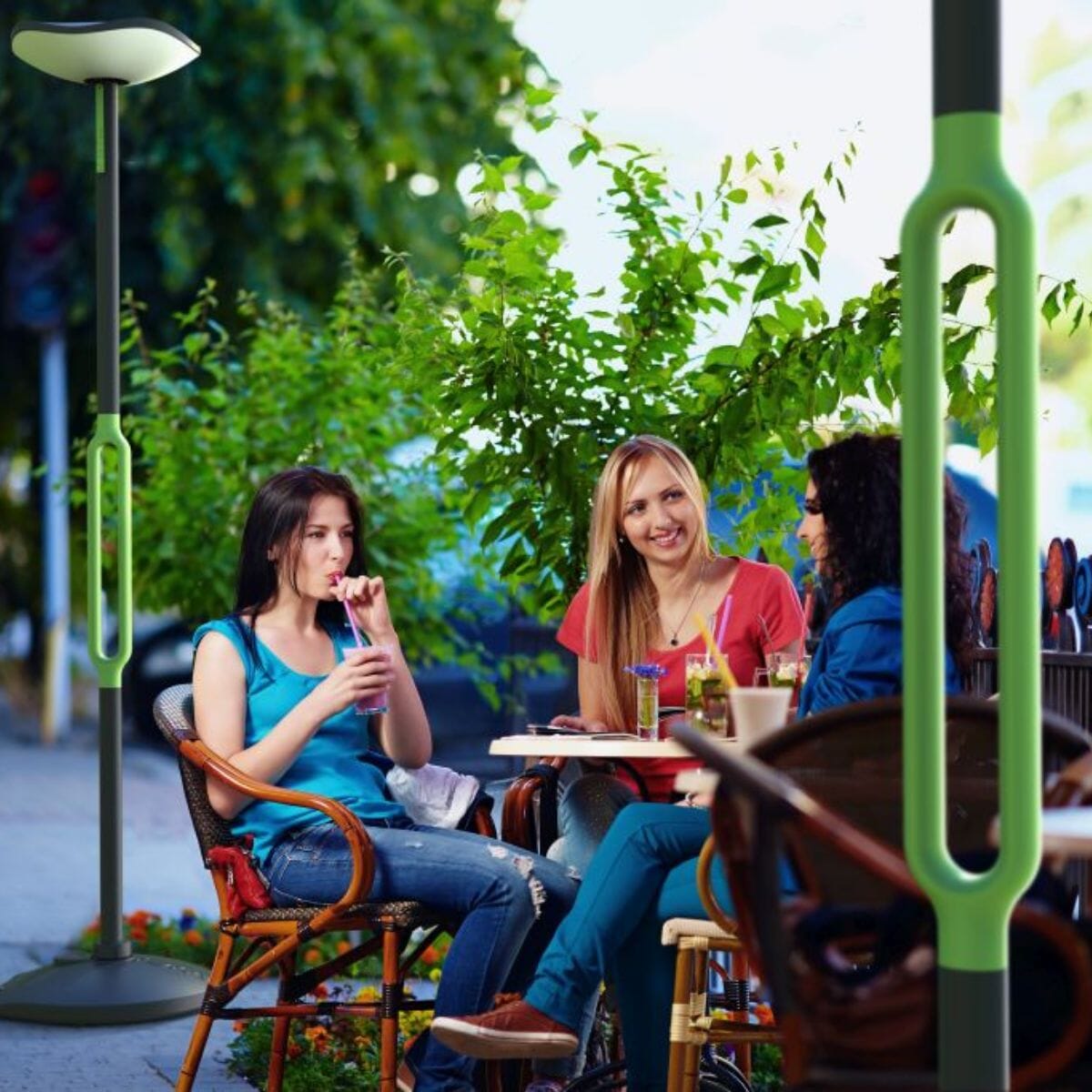 Poppy Solar Portable Post - Dark Grey Solar Lights Lutec