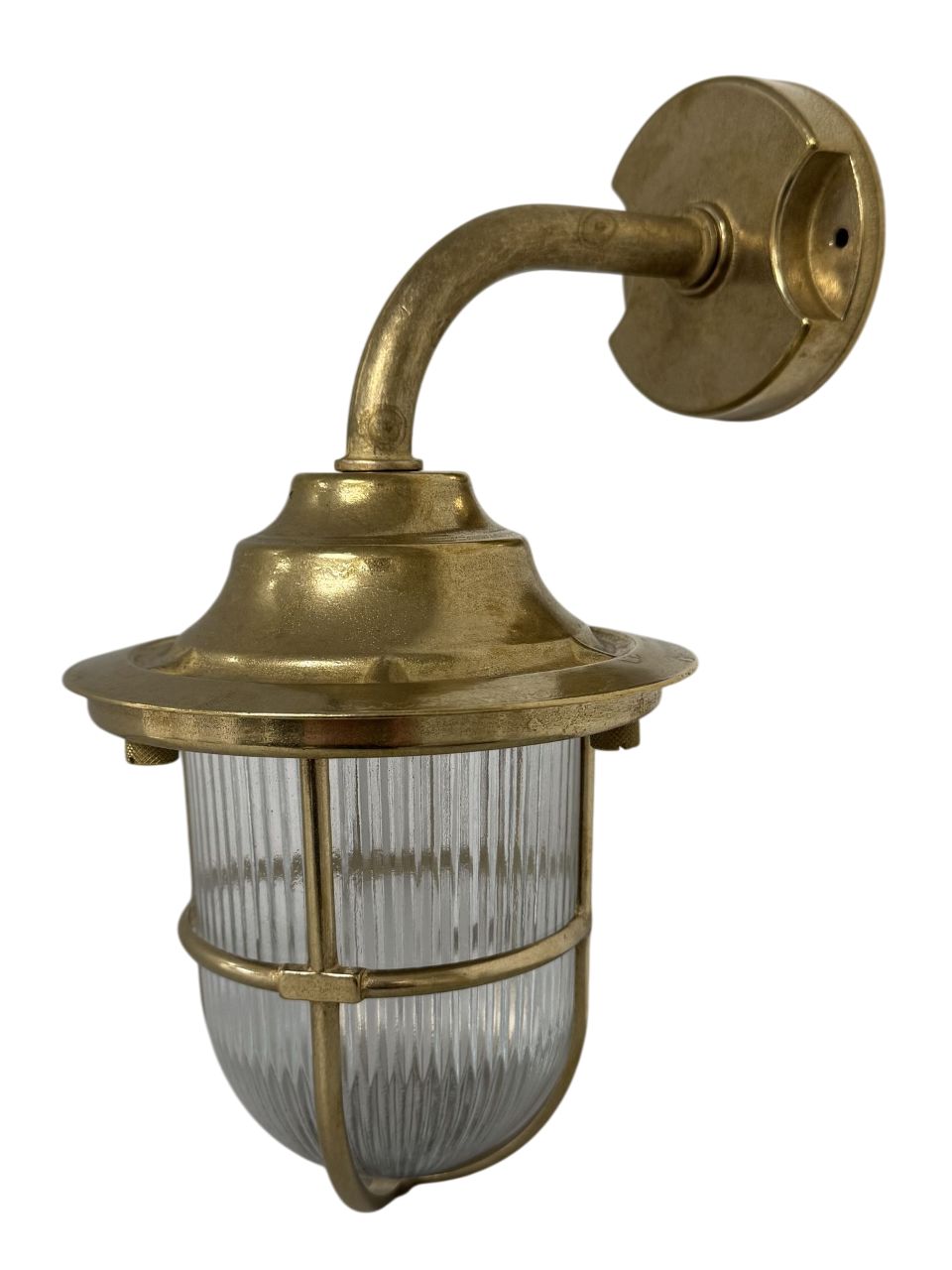 Quinn Guard Wall Lantern (Raw Brass) Lantern Lights Navigator