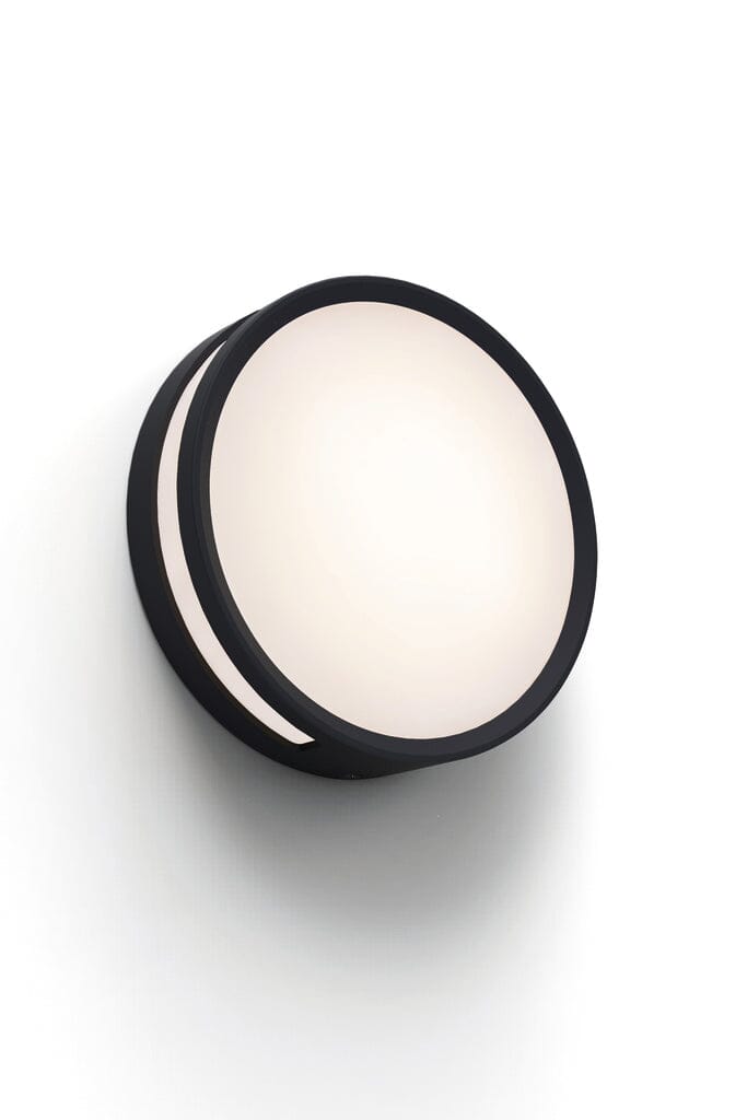 Rola Integrated LED Wall Light - Matt Black Wall Lights Lutec