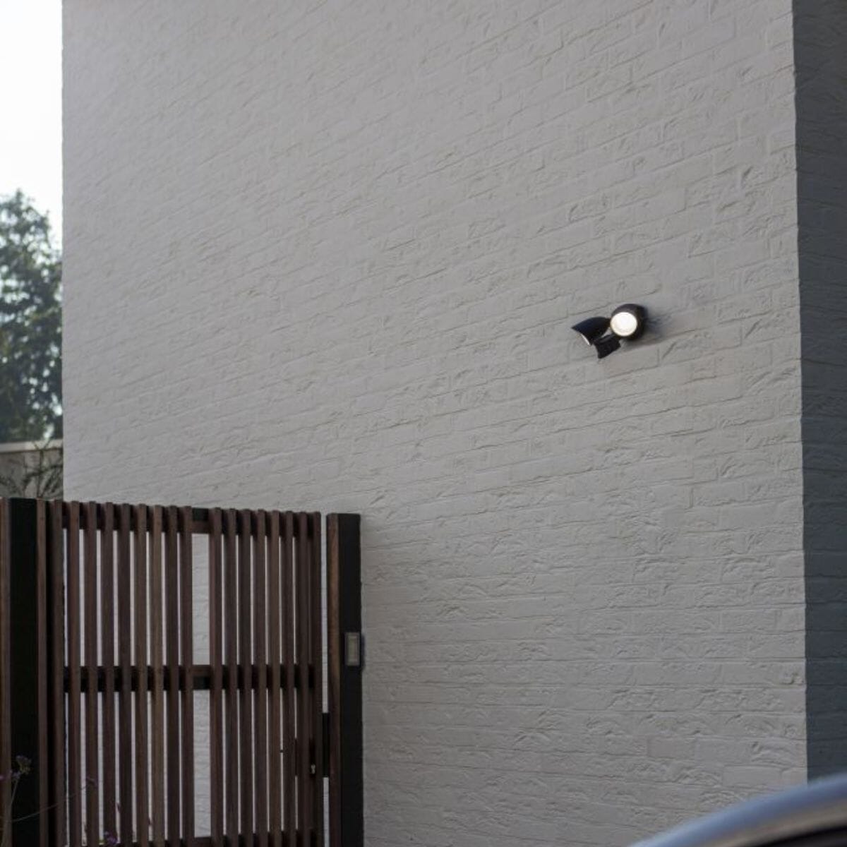 Shrimp Wall Light With PIR Sensor - Matt Black Wall Lights Lutec