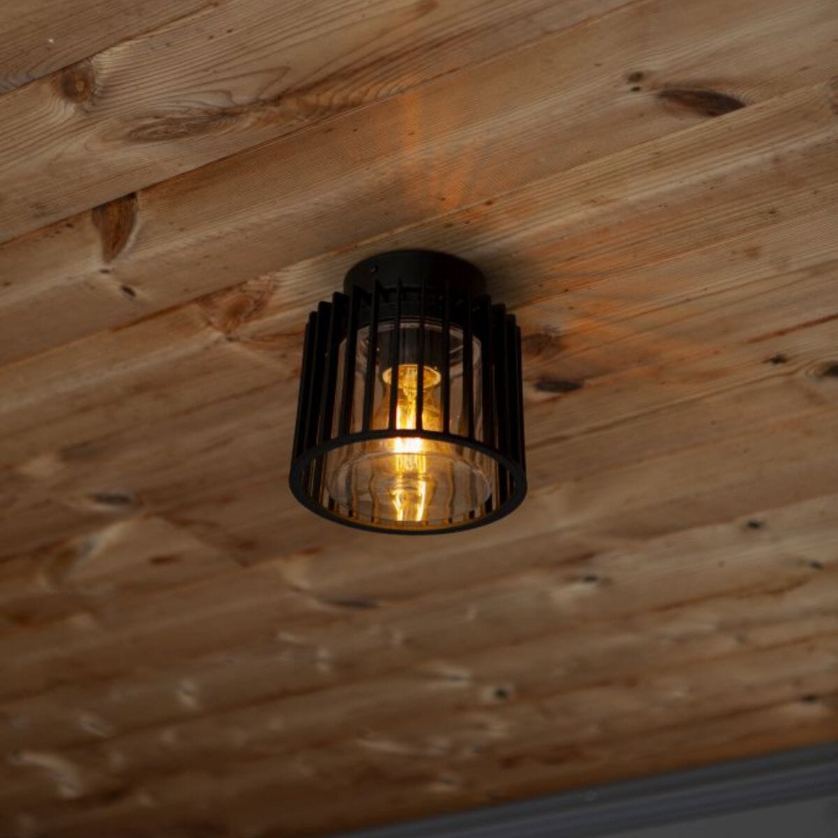 Shyne Ceiling Light - Matt Black Ceiling Lights Lutec