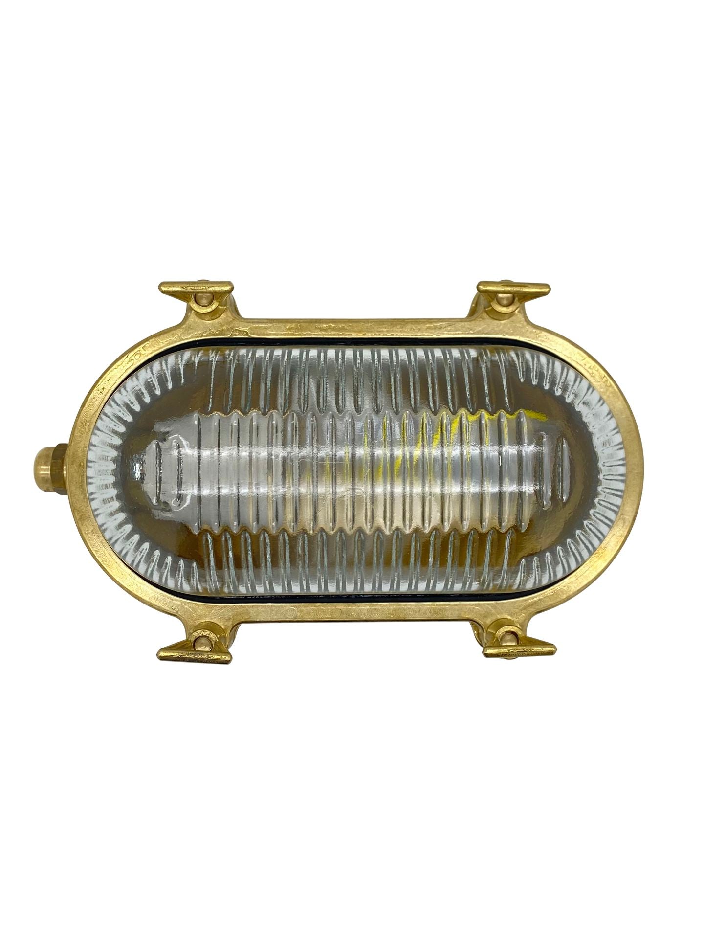 Small Siren Bulkhead (Raw Brass) Wall Lights Navigator