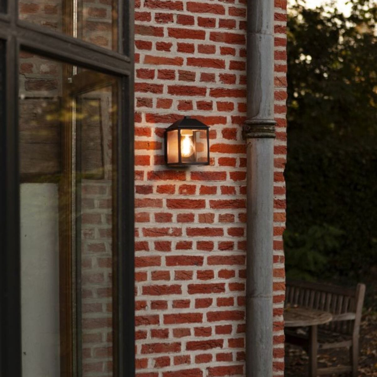 Spire Wall Lamp - Matt Black Wall Lights Lutec