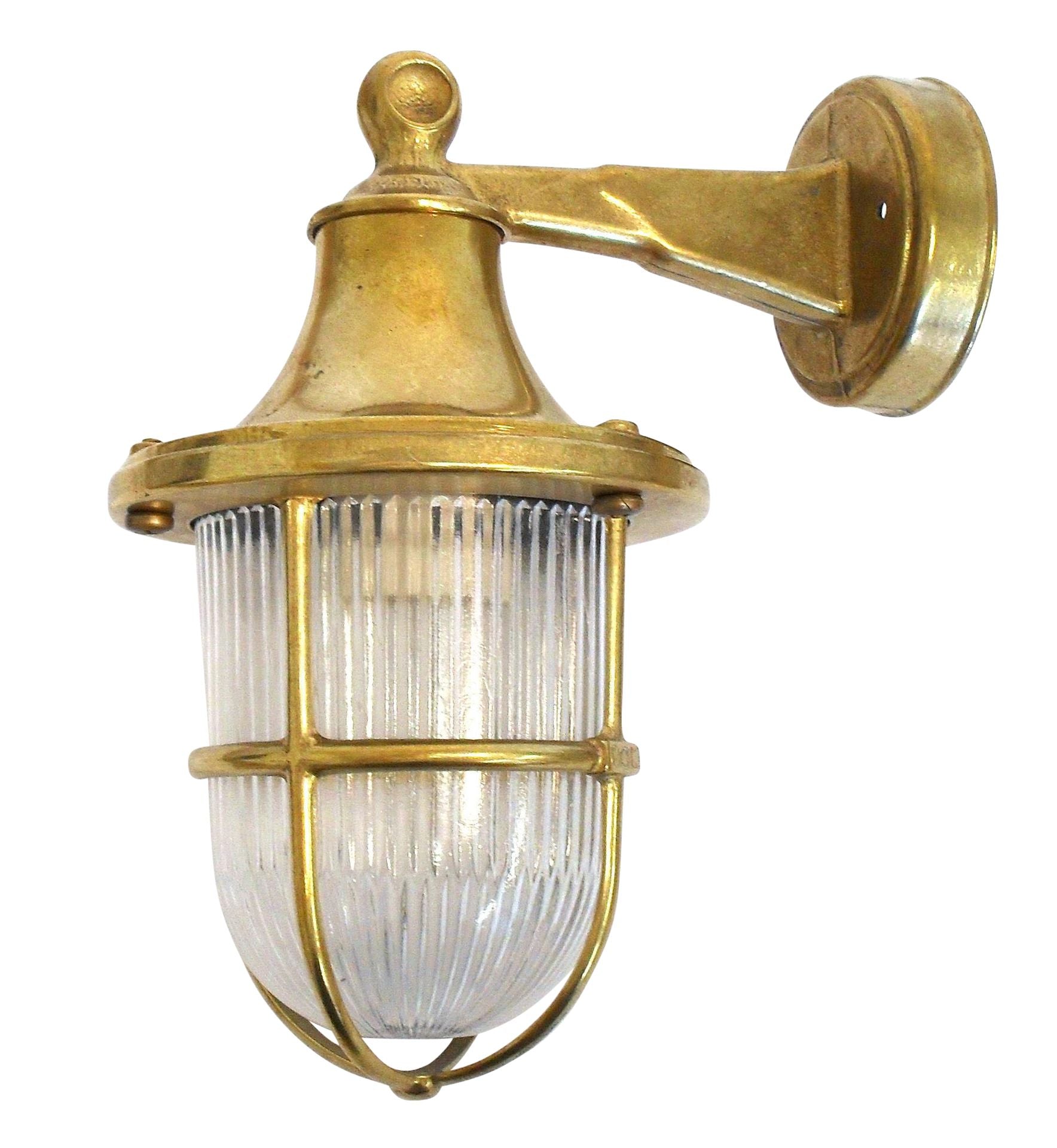 Tiller Wall Lantern (Raw Brass) Lantern Lights Navigator