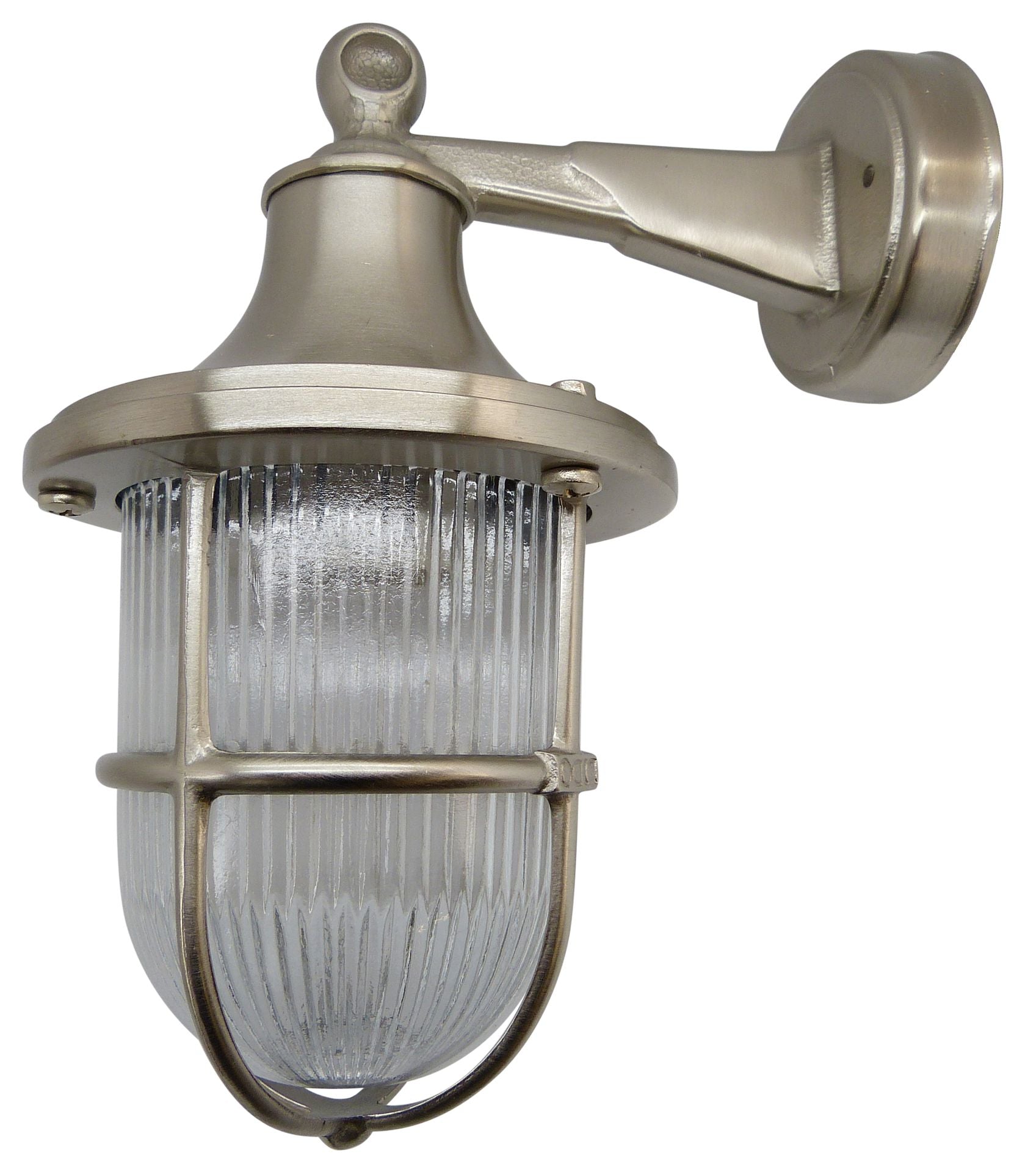 Tiller Wall Lantern (Satin Nickel) Lantern Lights Navigator