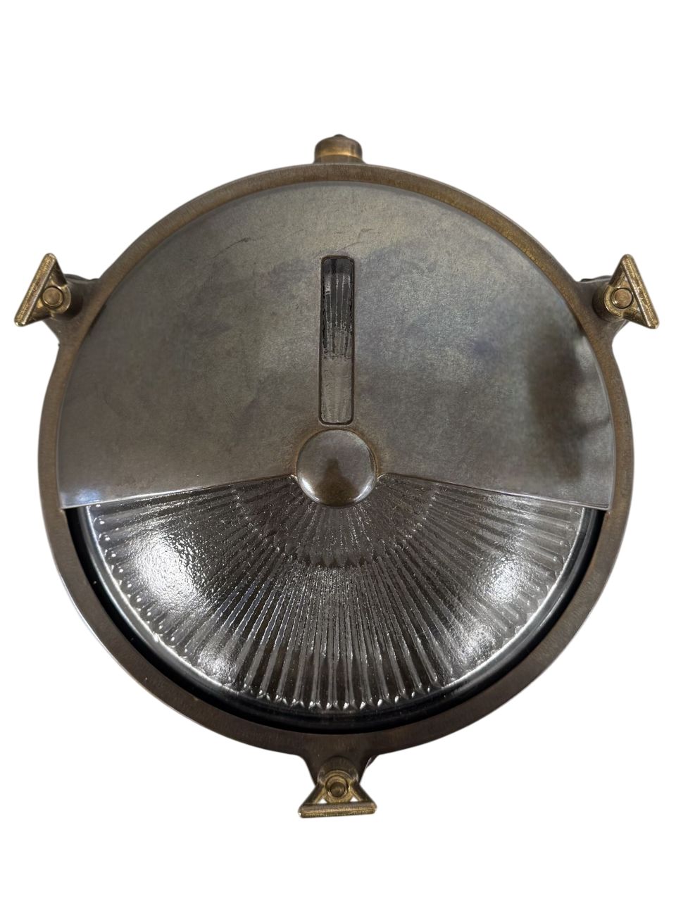 Trident Shield Bulkhead (Antique Brass) Wall Lights Navigator