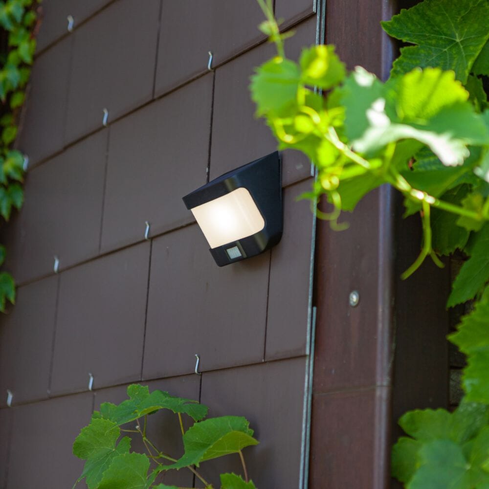 Try Integrated LED Solar Light with PIR Sensor - Dark Grey Solar Lights Lutec