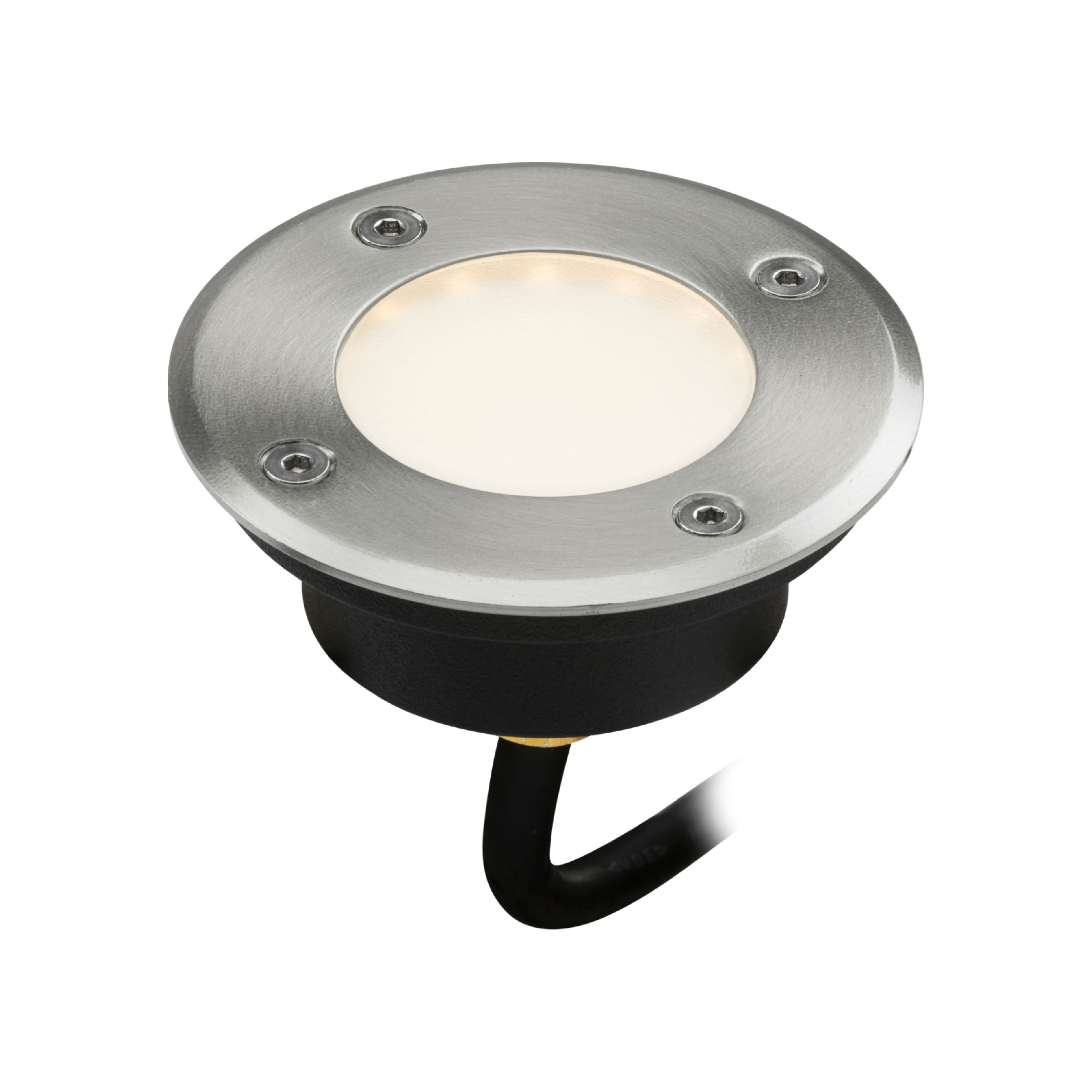 1.7W 3000K LED Slim Profile Ground/Deck Light - Stainless Steel Ground Lights Knightsbridge