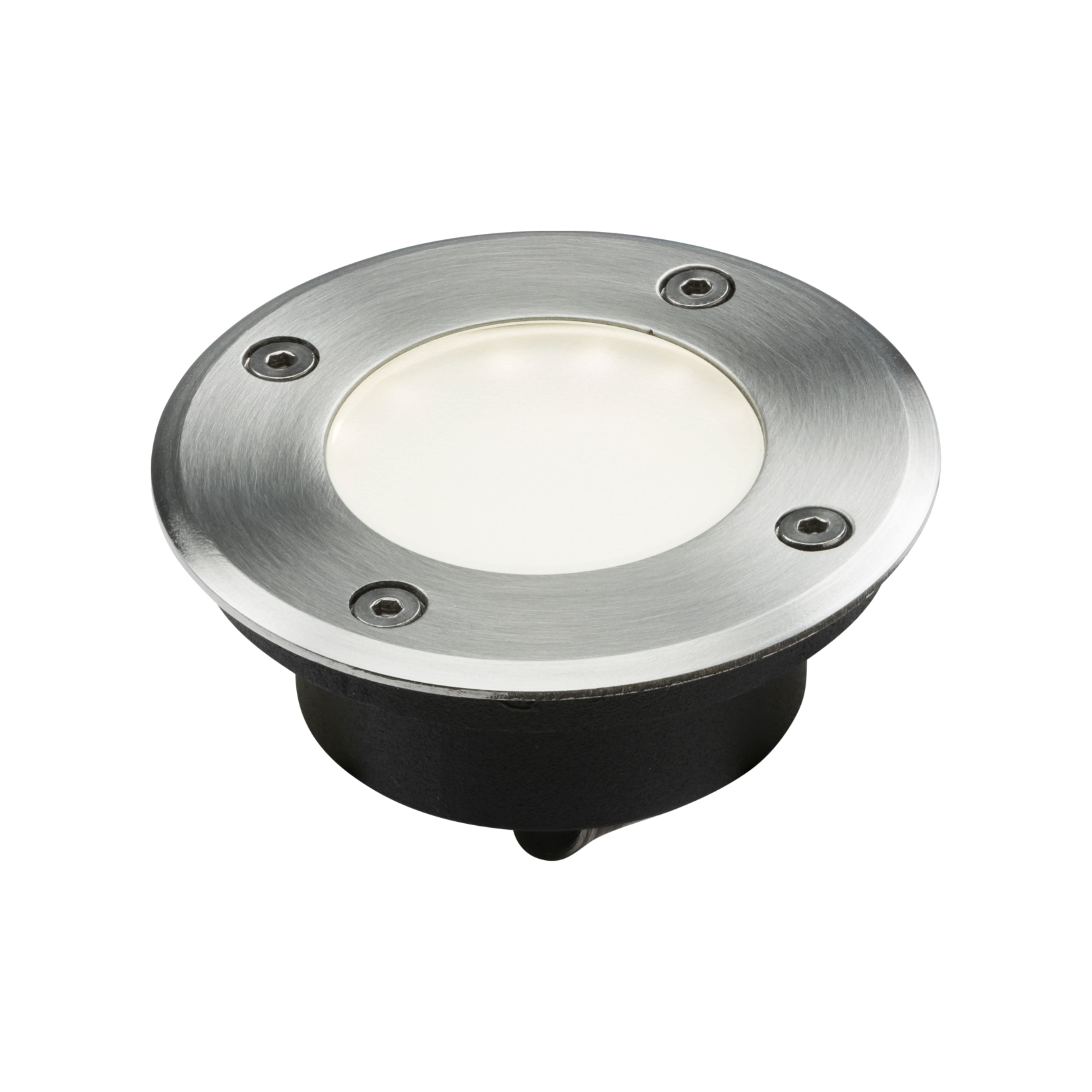 1.7W White LED Slim Profile Ground/Deck Light - Stainless Steel Ground Lights Knightsbridge