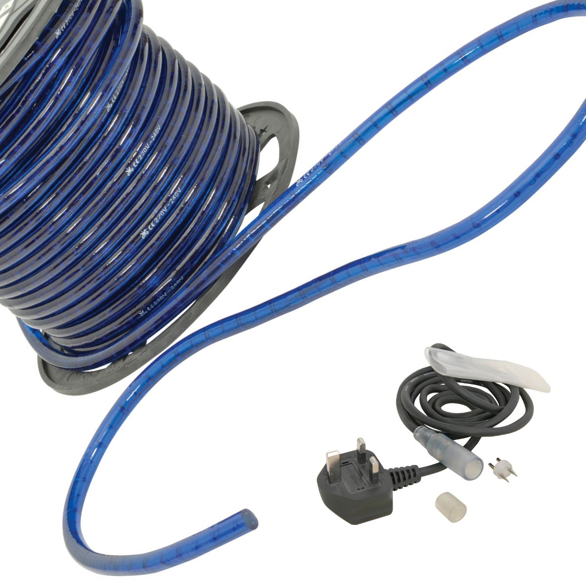Lyyt 230V Outdoor Rope Light - Blue (Custom Length)