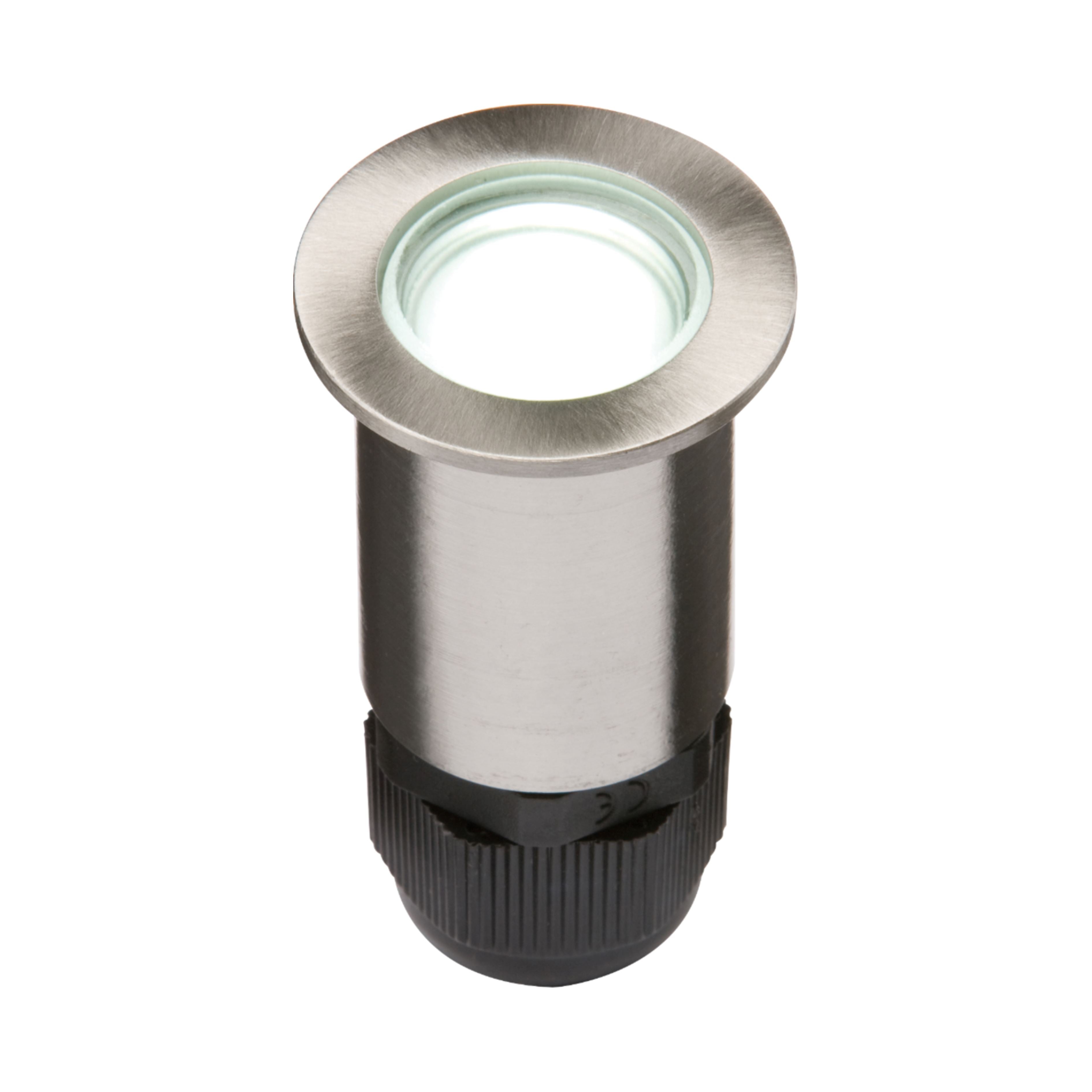 24V Mini White LED Walkover Light - Stainless Steel Ground Lights Knightsbridge