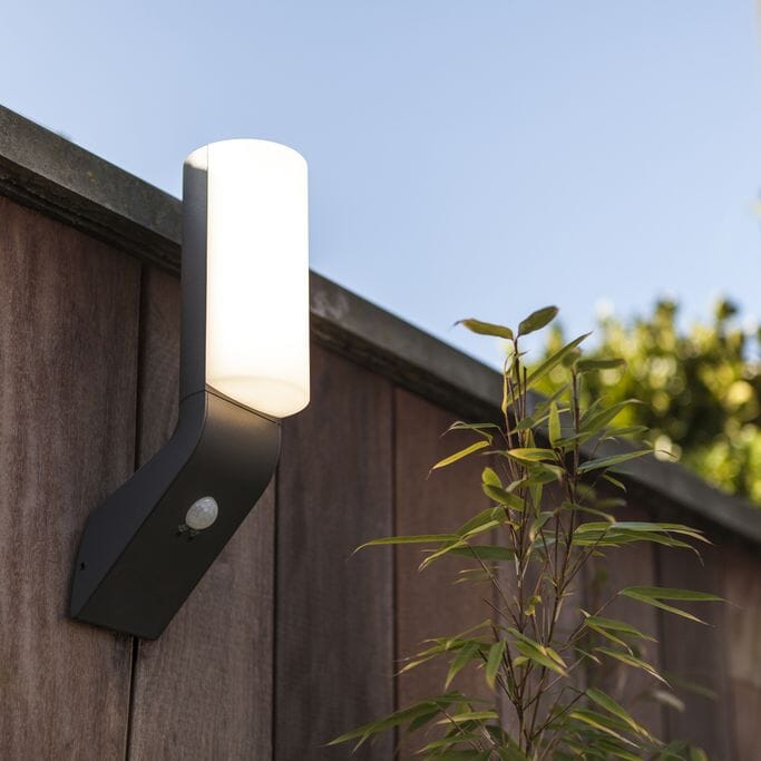 Bati Integrated Led Wall Light with PIR Sensor - Dark Grey Wall Lights Lutec 