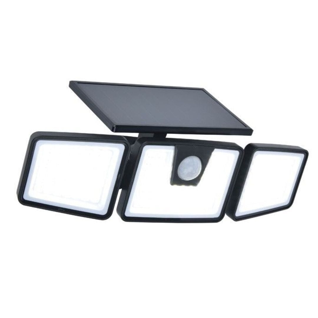 Briti Wall Solar Light With PIR - Dark Grey Flood Lights Lutec