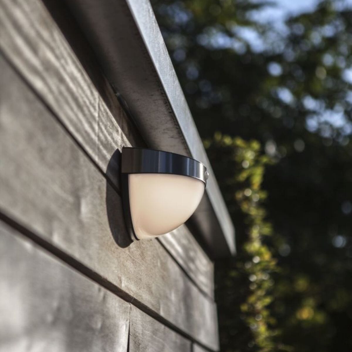 Bubbler Solar Wall Light With PIR Sensor - Stainless Steel Wall Lights Lutec
