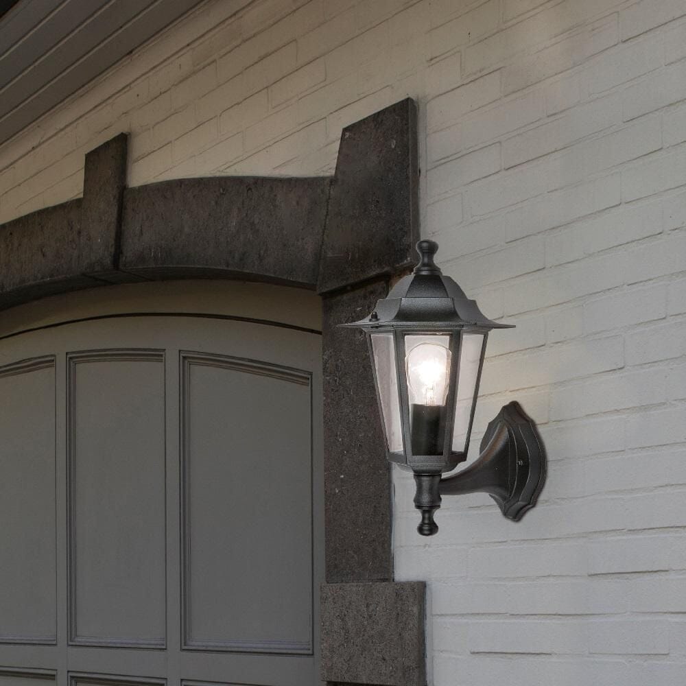 Coastal E27 Wall Light - Black Wall Lights Lutec