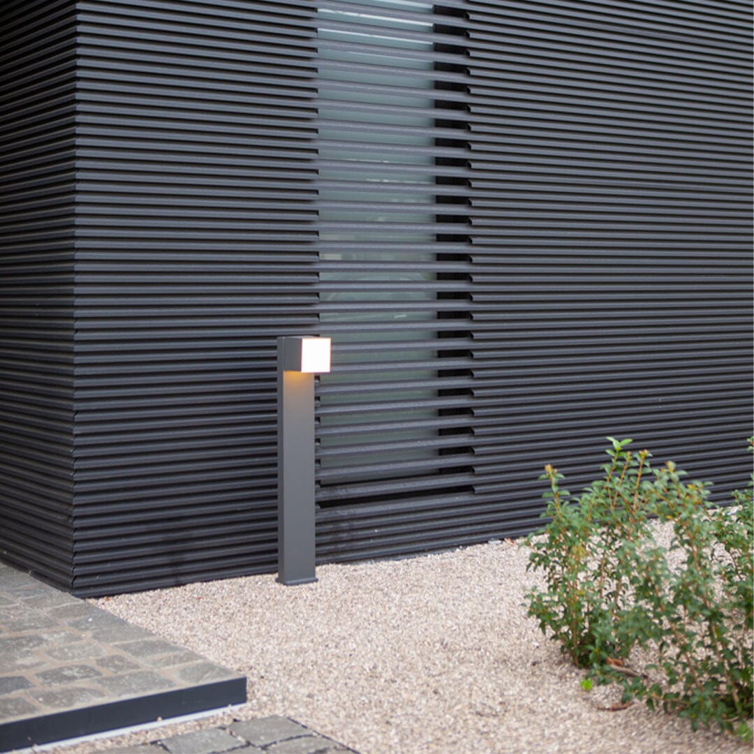 Cuba Integrated LED Bollard Light - Matt Black Bollard Lights Lutec 