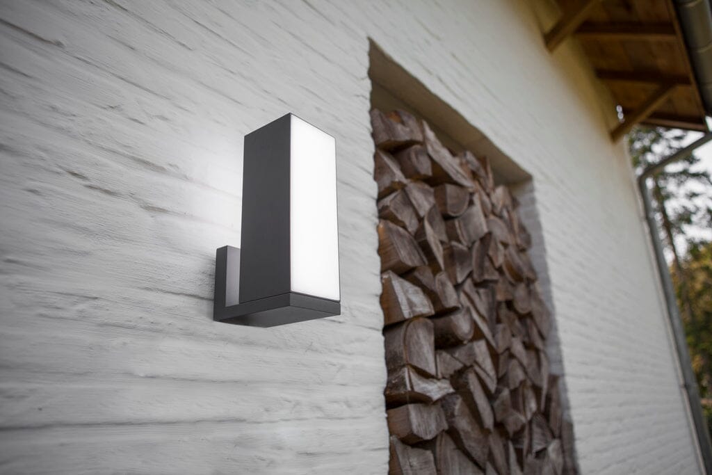 Cuba Integrated LED Wall Light - Dark Grey Wall Lights Lutec