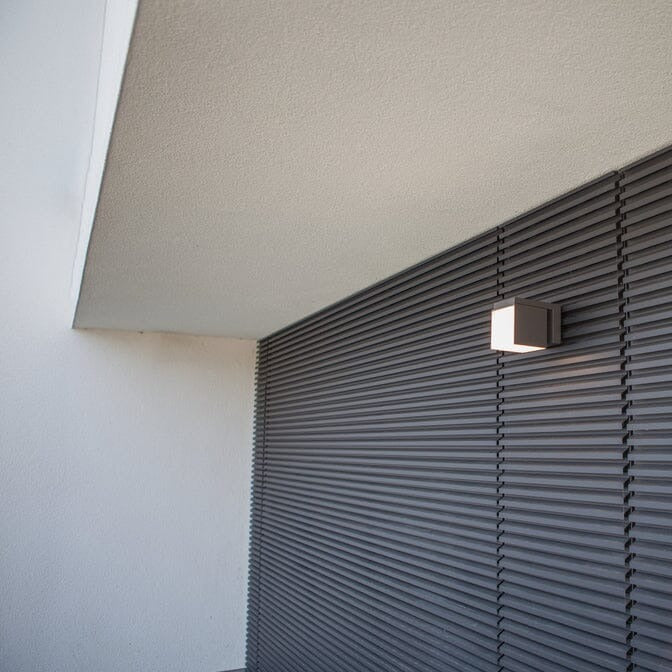 Cuba Integrated LED Wall Light - Matt Black Wall Lights Lutec 