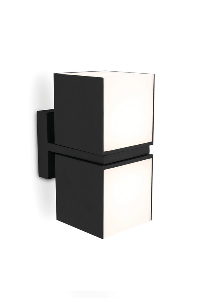 Cuba Integrated LED Wall Light - Matt Black Wall Lights Lutec 