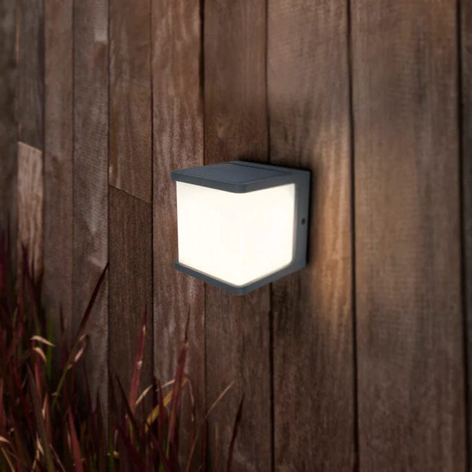 Doblo Integrated LED Solar Light with PIR Sensor - Dark Grey Solar Lights Lutec 