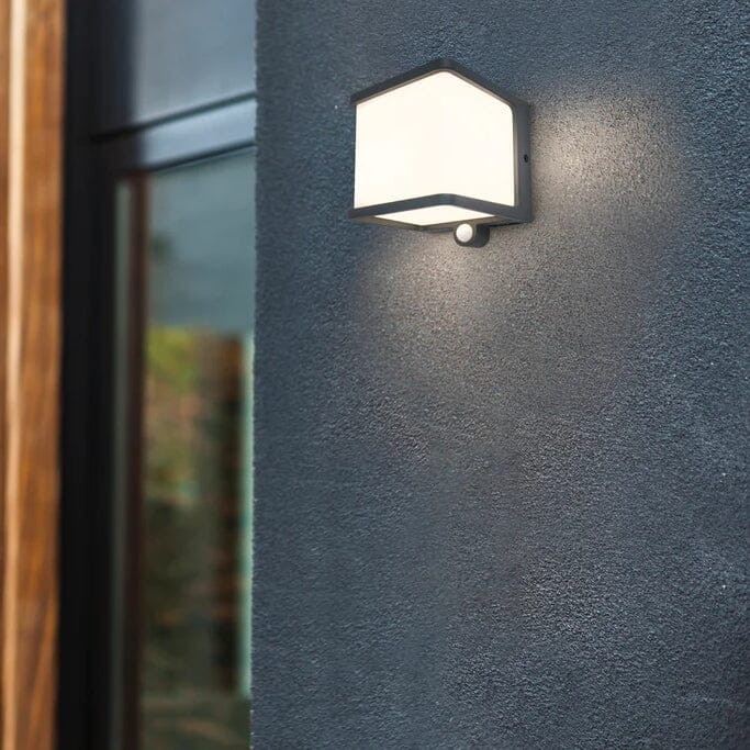 Doblo Integrated LED Solar Light with PIR Sensor - Dark Grey Solar Lights Lutec