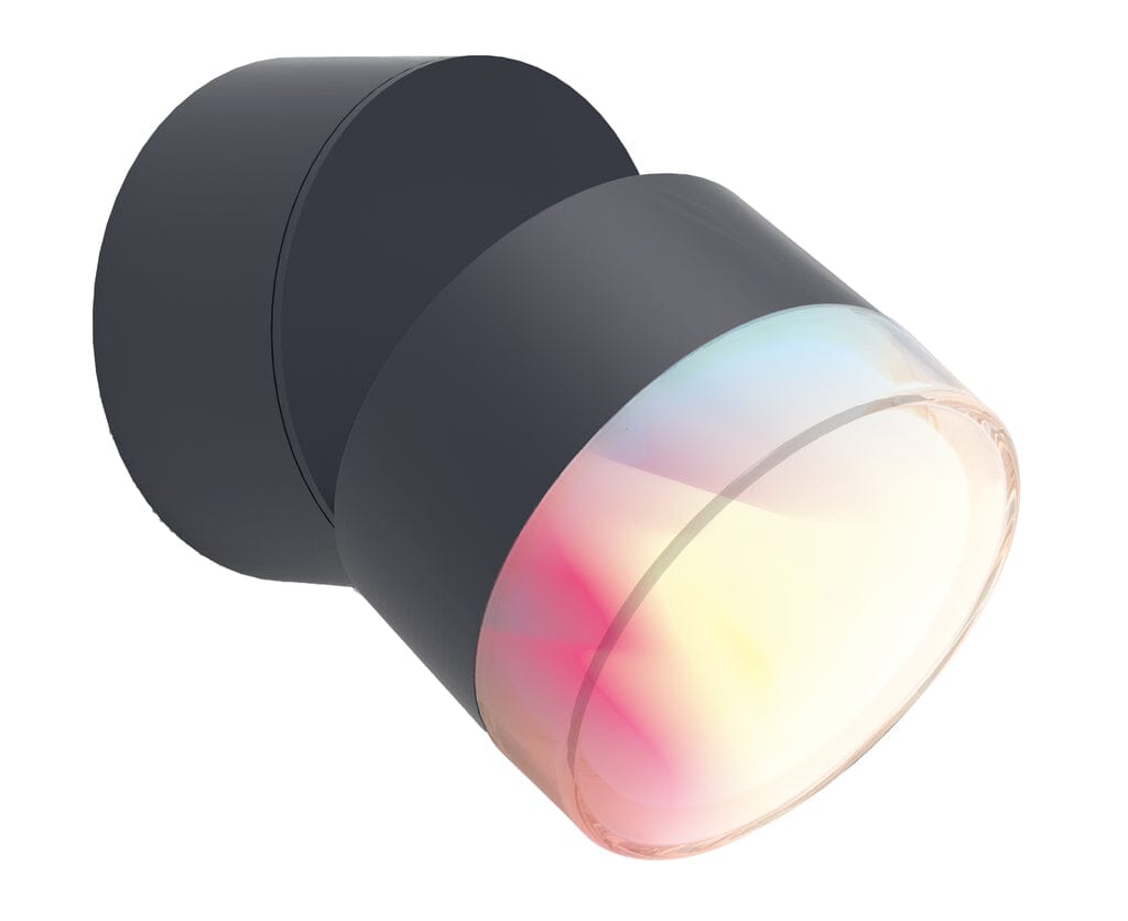 Dropsi Smart RGB Colour Change LED Wall Light - Dark Grey Wall Lights Lutec 