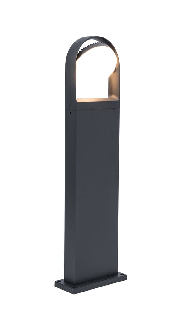 Fele Integrated LED Bollard Light - Dark Grey Bollard Lights Lutec 