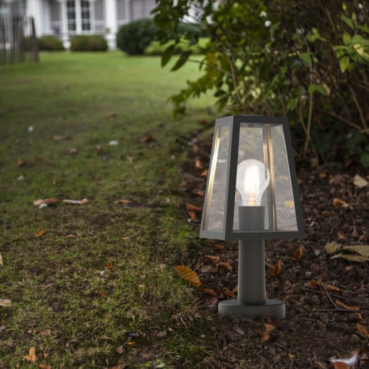 Fia Outdoor Lantern - Matt Black Lantern Lights Lutec